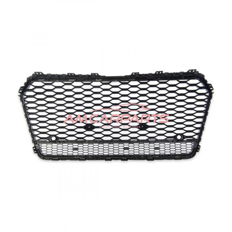 Upgrade "Plus" Sportgrill / Kühlergrill für Audi A7 4G Facelift 14-18 Hochglanz Schwarz in Wabendesign