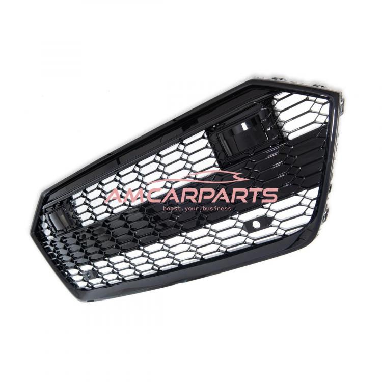 Preview: Upgrade Sportgrill / Kühlergrill für Audi A7 4K 18-24 Hochglanz Schwarz in Wabendesign