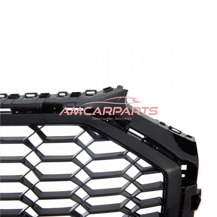 Preview: Upgrade Sportgrill / Kühlergrill für Audi Q5 FY Facelift 20+ Hochglanz Schwarz in Wabendesign