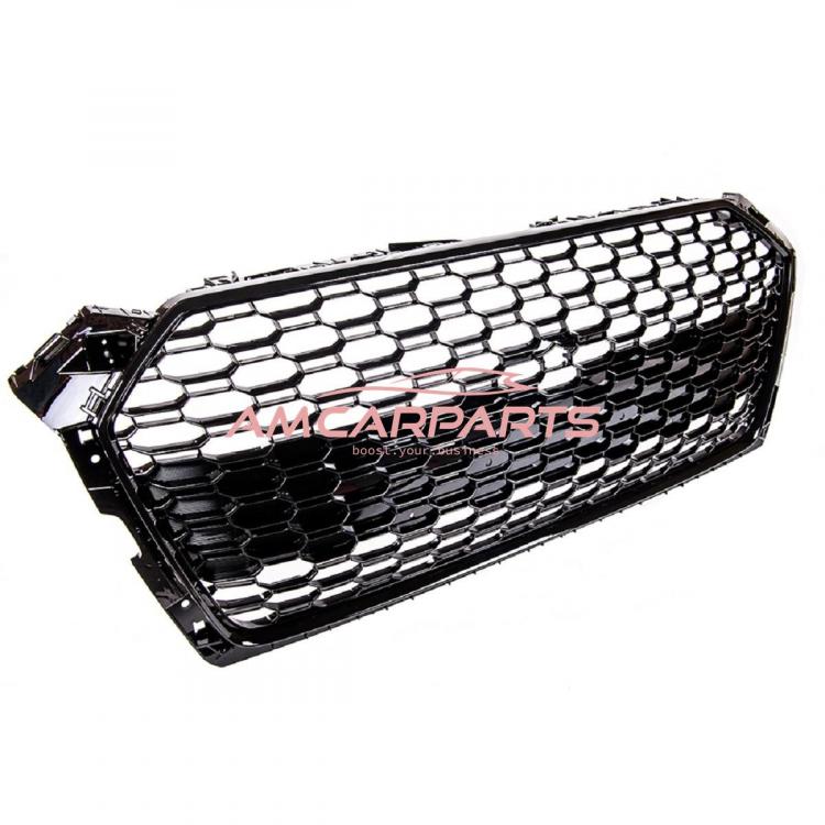 Preview: Upgrade Sportgrill / Kühlergrill für Audi A5 F5 Vor-Facelift 16-19 Hochglanz Schwarz in Wabendesign