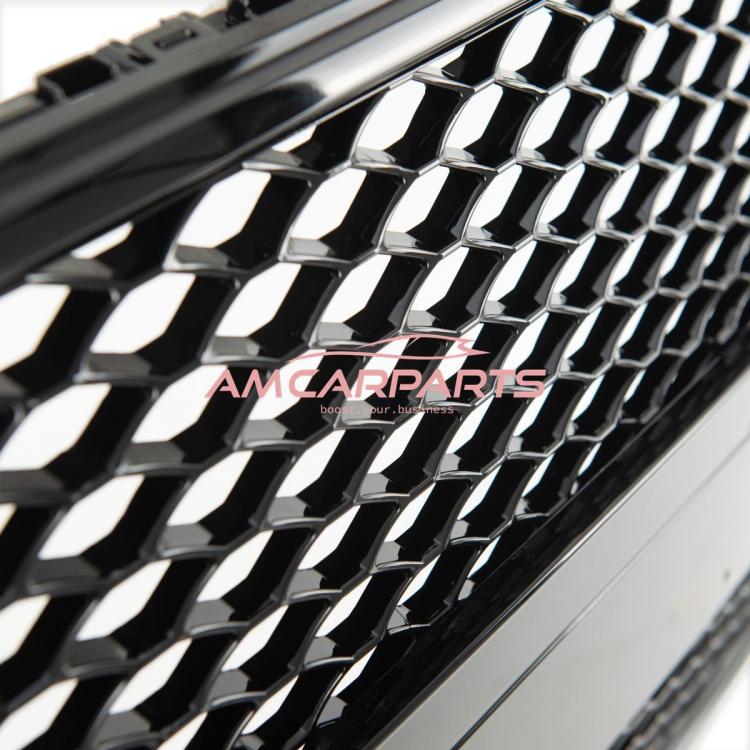Preview: Upgrade Sportgrill / Kühlergrill für Audi A4 B8 8K Facelift 12-15 Hochglanz Schwarz in Wabendesign