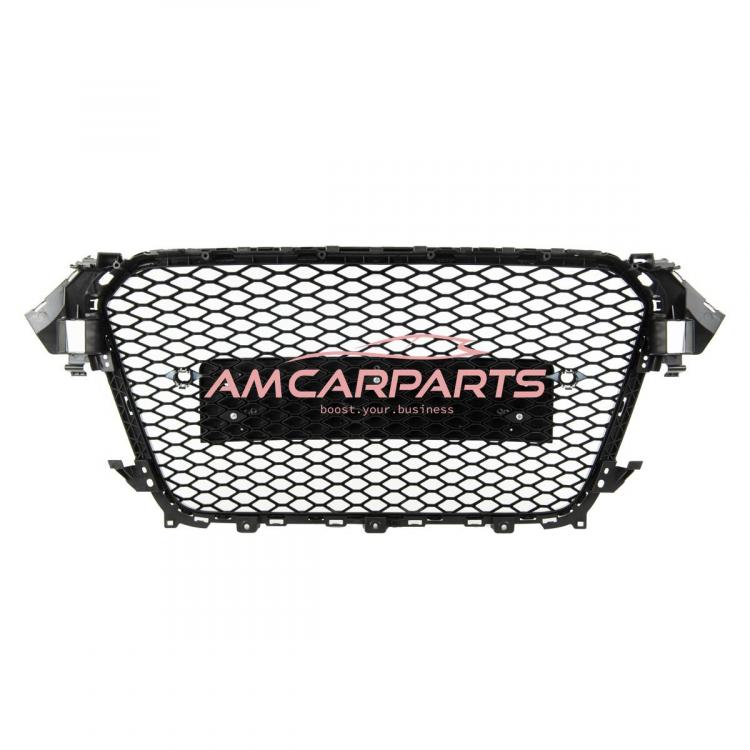 Upgrade Sportgrill / Kühlergrill für Audi A4 B8 8K Facelift 12-15 Hochglanz Schwarz in Wabendesign