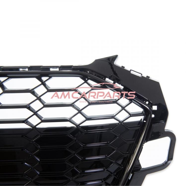 Upgrade Sportgrill / Kühlergrill für Audi A4 B9 8W Facelift 19-23 Hochglanz Schwarz in Wabendesign