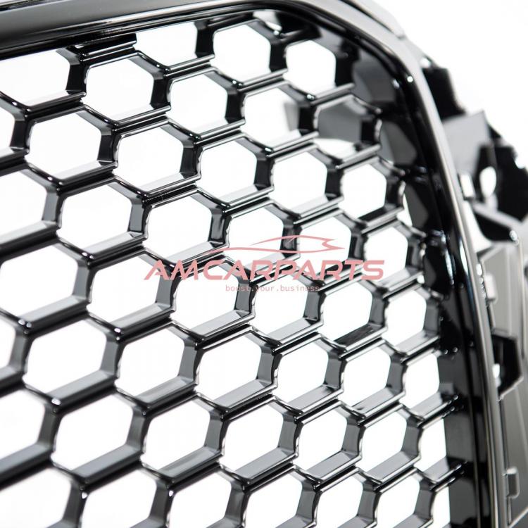 Upgrade Sportgrill / Kühlergrill für Audi A3 8V Vor-Facelift 12-16 Hochglanz Schwarz in Wabendesign
