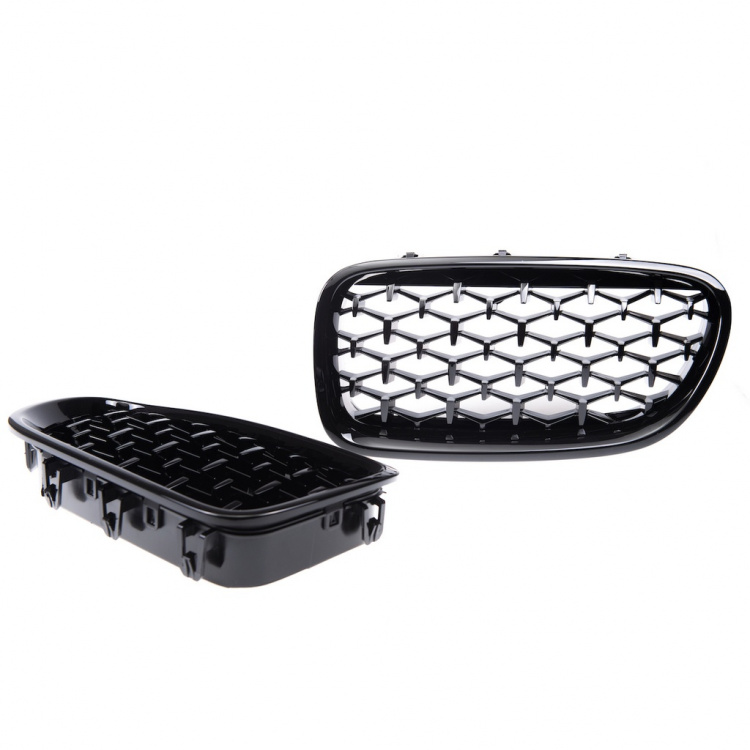 Upgrade "Teardrop" Design Sportgrill Frontnieren für BMW 5er F10 / F11 10-18 Hochglanz schwarz