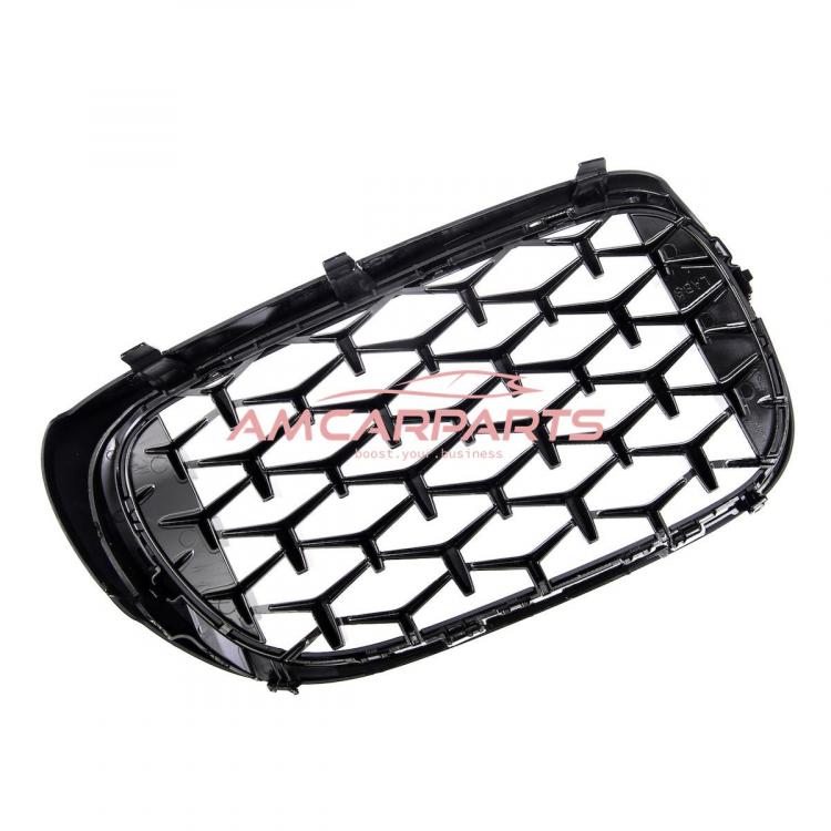 Upgrade "Teardrop" Design Kühlergrill / Sportgrill passend für BMW 7er G11 / G12 Vor-Facelift 15-19 Hochglanz schwarz / chrom