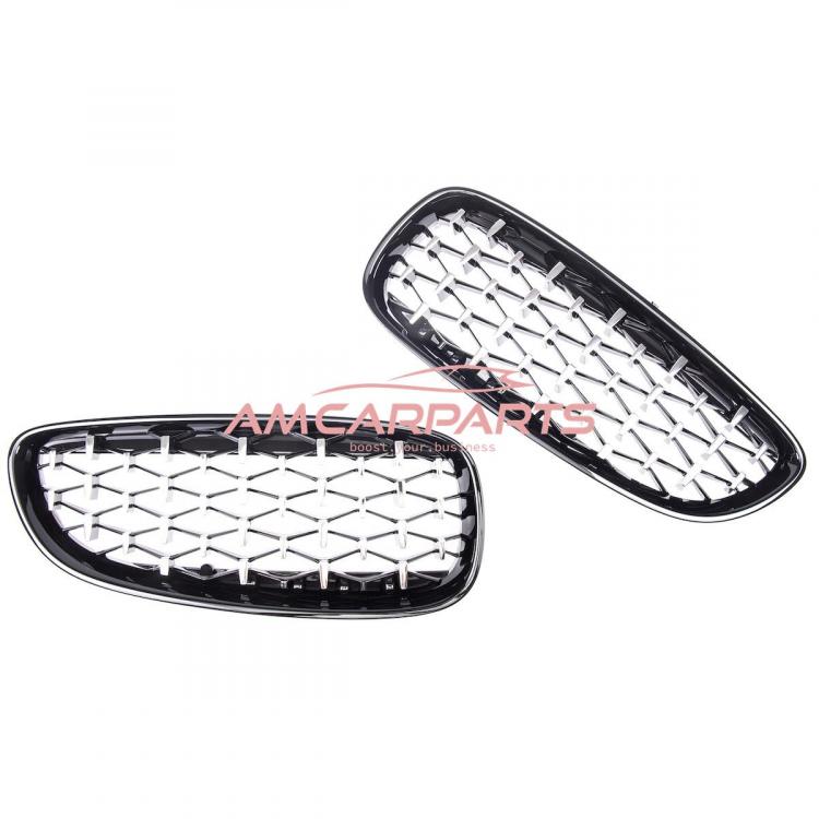 Upgrade "Teardrop" Design Kühlergrill / Sportgrill passend für BMW Z4 E89 09-16 Hochglanz schwarz / chrom