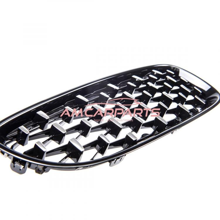 Upgrade "Teardrop" Design Kühlergrill / Sportgrill passend für BMW Z4 E89 09-16 Hochglanz schwarz / chrom