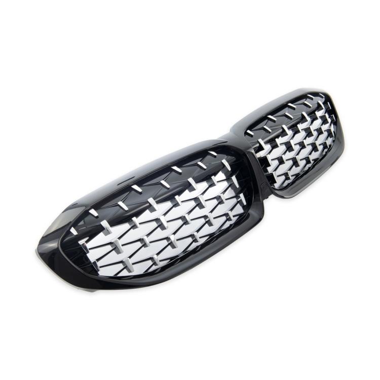 Upgrade "Teardrop" Design Sportgrill Frontnieren für BMW 3er G20 / G21 19-22 Hochglanz schwarz/chrom