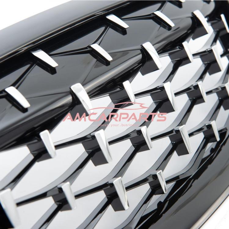 Upgrade "Teardrop" Design Kühlergrill / Sportgrill passend für BMW 3er G20 / G21 Vor-Facelift 19-22 Hochglanz schwarz / chrom