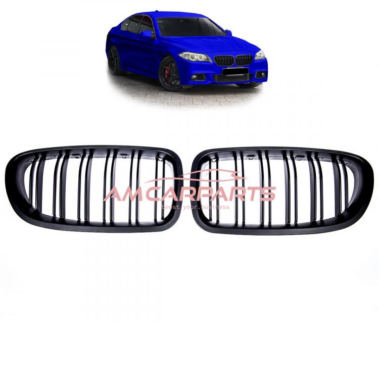Upgrade Design Kühlergrill / Sportgrill passend für BMW 5er F10 / F11 10-18 Matt schwarz