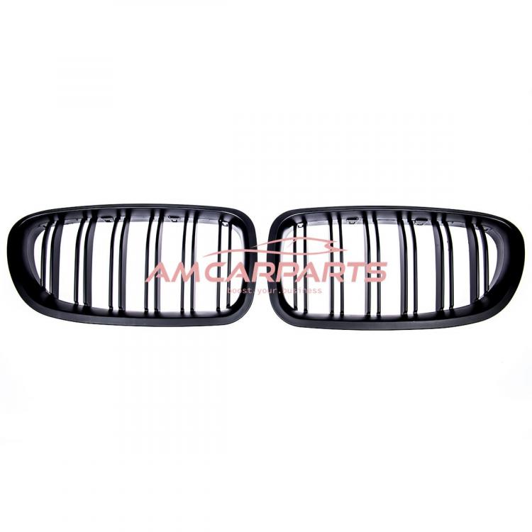 Preview: Upgrade Design Kühlergrill / Sportgrill passend für BMW 5er F10 / F11 10-18 Matt schwarz