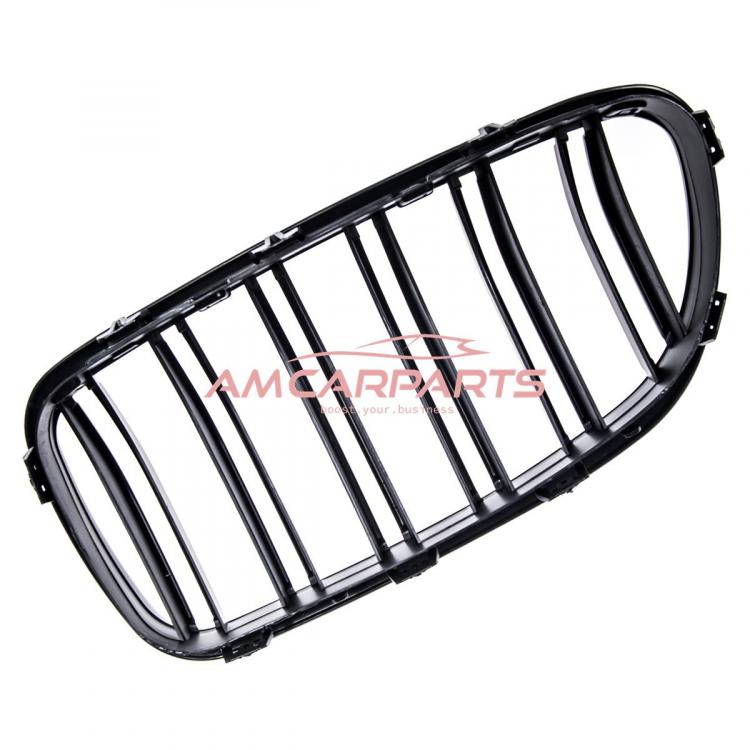Upgrade Design Kühlergrill / Sportgrill passend für BMW 5er F10 / F11 10-18 Matt schwarz
