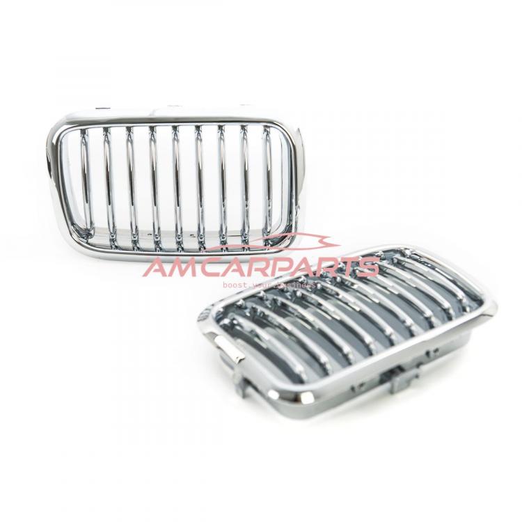 Upgrade Design Kühlergrill / Sportgrill passend für BMW 3er E36 Vor-Facelift 91-96 chrom