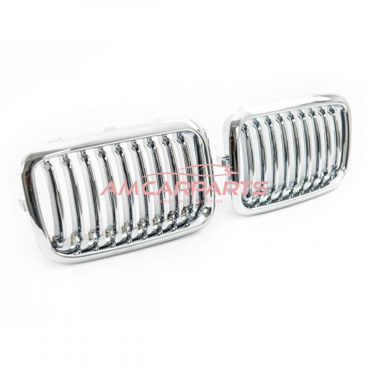 Upgrade Design Kühlergrill / Sportgrill passend für BMW 3er E36 Vor-Facelift 91-96 chrom