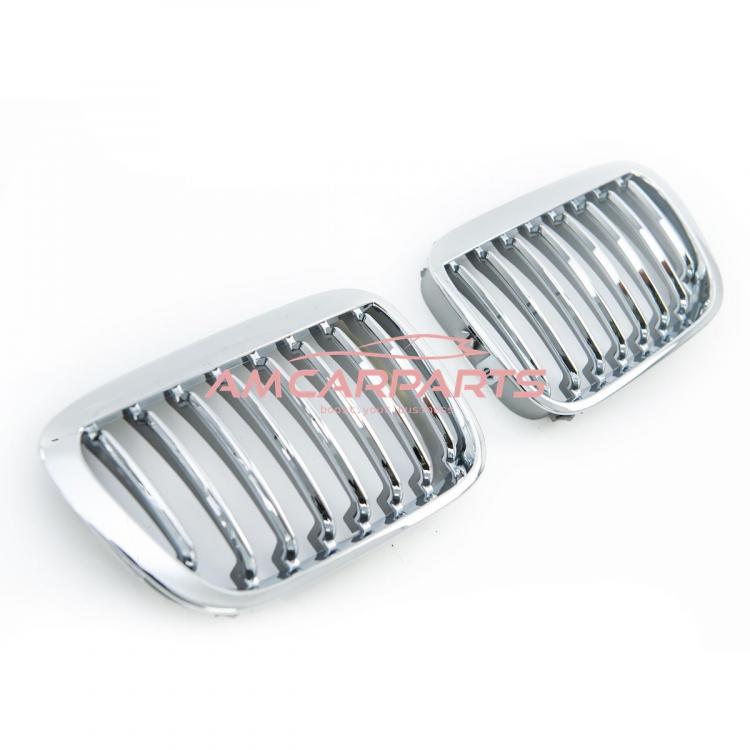 Upgrade Design Kühlergrill / Sportgrill passend für BMW 3er E46 Vor-Facelift Limousine/Touring/Compact 98-01 chrom