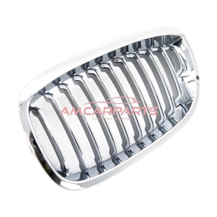 Upgrade Design Kühlergrill / Sportgrill passend für BMW 3er E46 Facelift Coupe/Cabrio 03-06 chrom