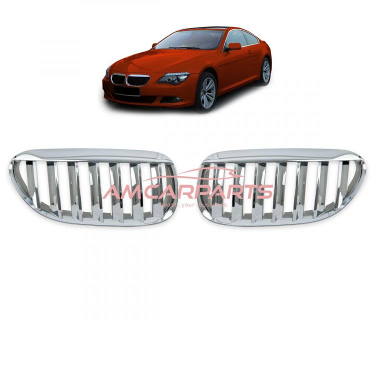 Upgrade Design Kühlergrill / Sportgrill passend für BMW 6er E63 / E64 03-10 chrom
