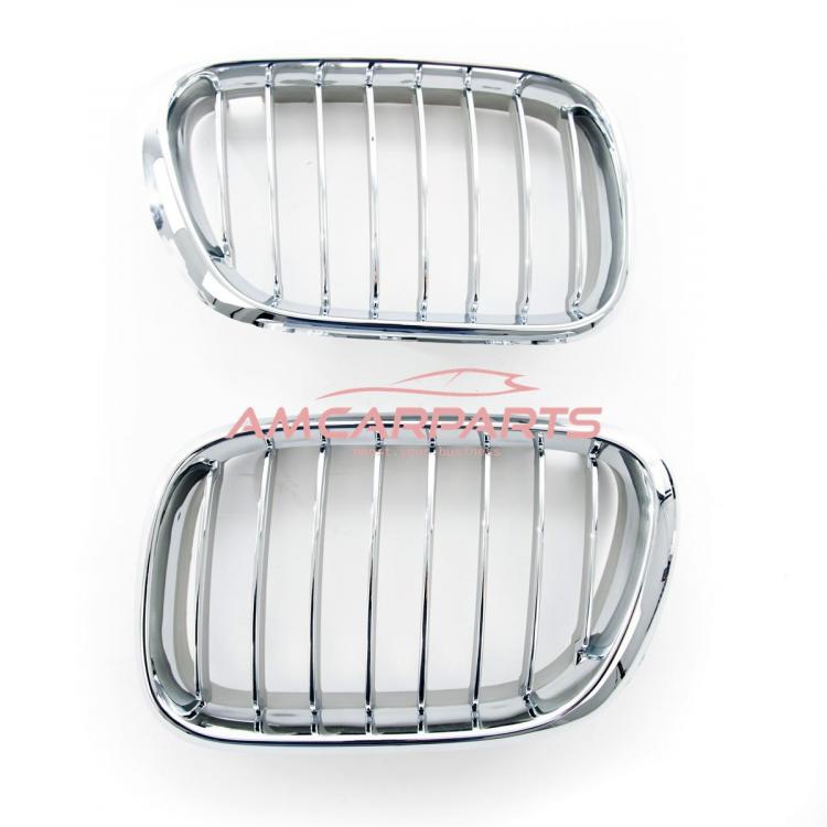 Upgrade Design Kühlergrill / Sportgrill passend für BMW X5 E53 Vor-Facelift 99-03 chrom