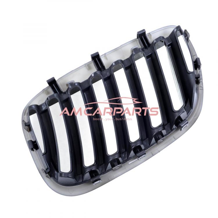 Upgrade Design Kühlergrill / Sportgrill passend für BMW X5 E53 Facelift 03-06 Hochglanz schwarz