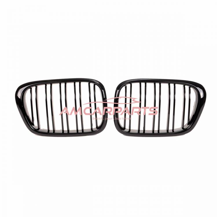 Preview: Upgrade Design Kühlergrill / Sportgrill passend für BMW 5er E39 95-03 Hochglanz schwarz