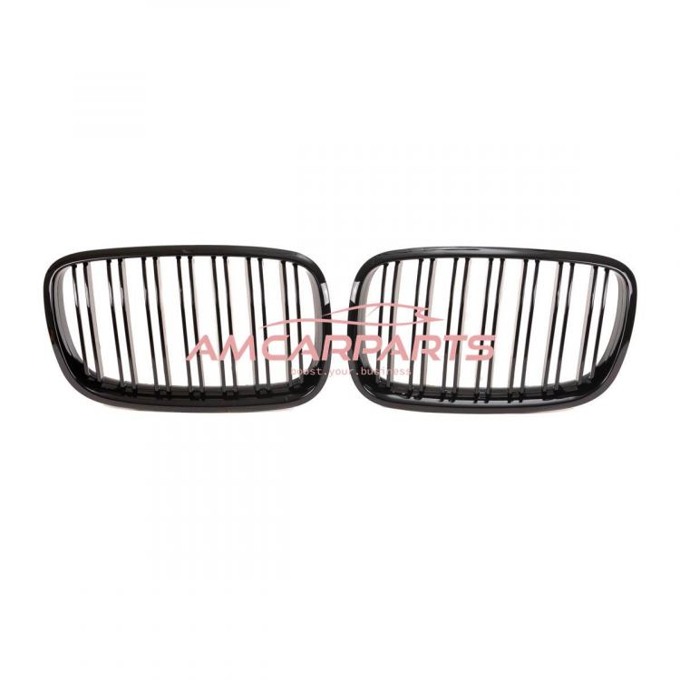 Upgrade Design Kühlergrill / Sportgrill passend für BMW X5 E70 / X6 E71, E72 07-13 Hochglanz schwarz