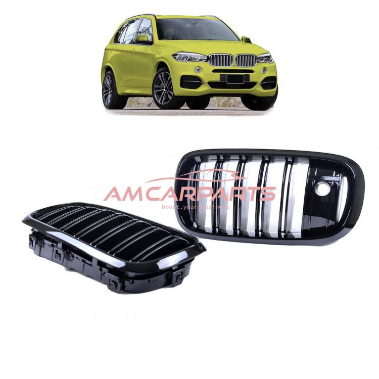 Upgrade Design Kühlergrill / Sportgrill passend für BMW X5 F15, F85 / X6 F16, F86 13-18 Hochglanz schwarz