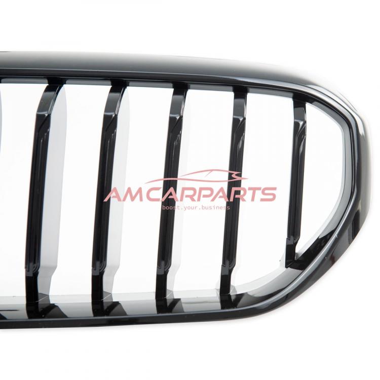 Upgrade Design Kühlergrill / Sportgrill passend für BMW 5er G30 / G31 Facelift 20-23 Hochglanz schwarz