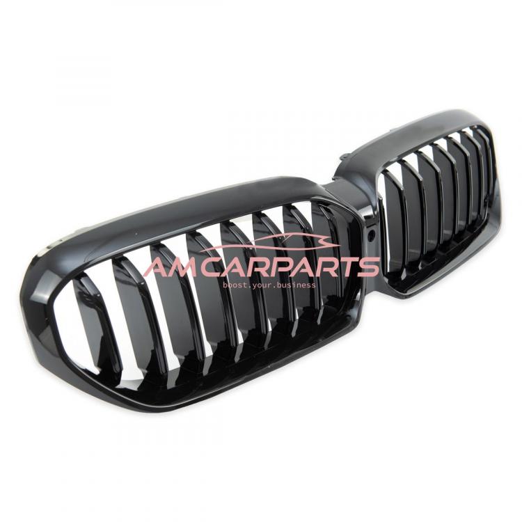 Upgrade Design Kühlergrill / Sportgrill passend für BMW 5er G30 / G31 Facelift 20-23 Hochglanz schwarz