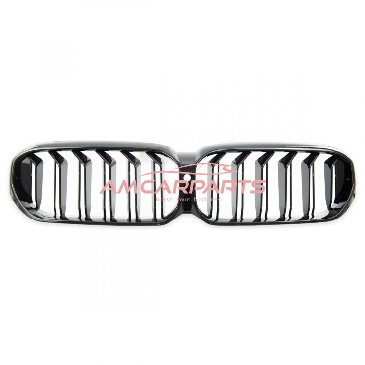 Upgrade Design Kühlergrill / Sportgrill passend für BMW 5er G30 / G31 Facelift 20-23 Hochglanz schwarz