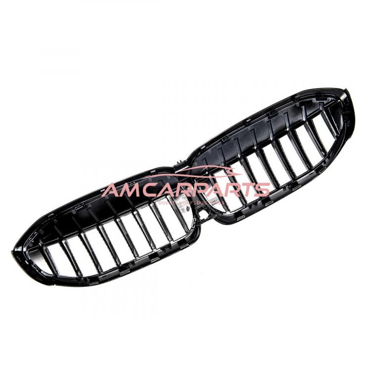 Upgrade Design Kühlergrill / Sportgrill passend für BMW 3er G20 / G21 19-22 Hochglanz schwarz