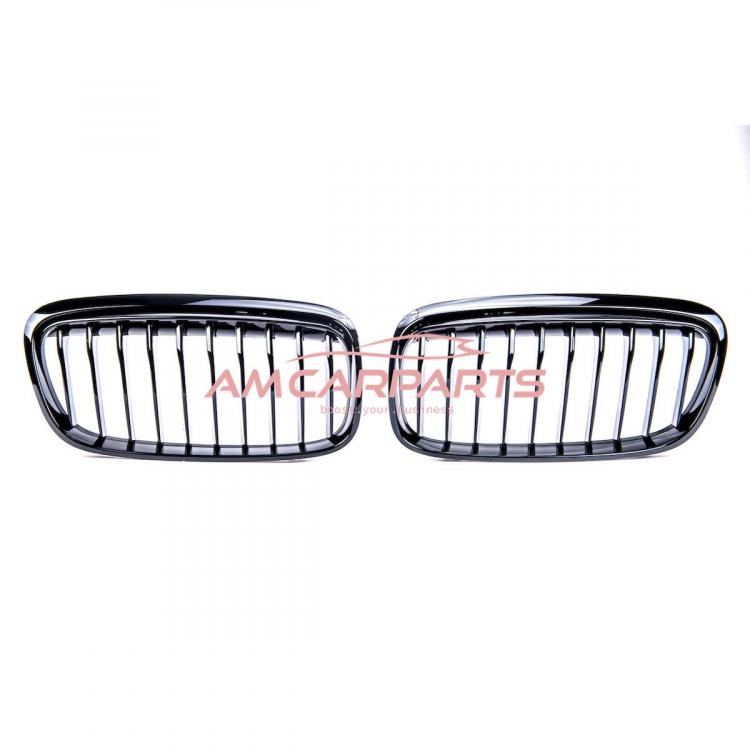 Upgrade Design Kühlergrill / Sportgrill passend für BMW 2er F45 Vor-Facelift 14-18 Hochglanz schwarz