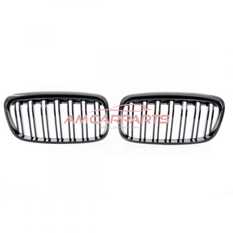 Upgrade Design Kühlergrill / Sportgrill passend für BMW 2er F45 Vor-Facelift 14-18 Hochglanz schwarz