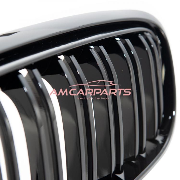 Upgrade Design Kühlergrill / Sportgrill passend für BMW 2er F45 Vor-Facelift 14-18 Hochglanz schwarz