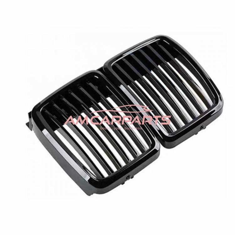 Preview: Upgrade Design Kühlergrill / Sportgrill passend für BMW 3er E30 87-94 Hochglanz schwarz