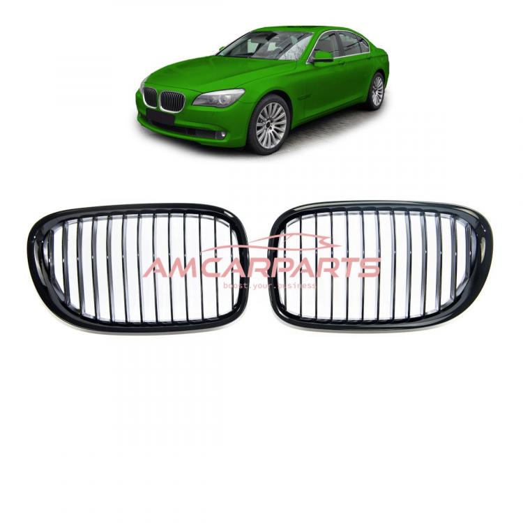 Upgrade Design Kühlergrill / Sportgrill passend für BMW 7er F01 / F02 / F03 / F04 08-15 Hochglanz schwarz
