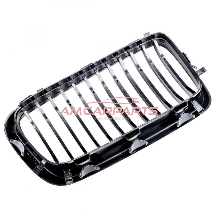 Upgrade Design Kühlergrill / Sportgrill passend für BMW 7er E38 94-01 Hochglanz schwarz