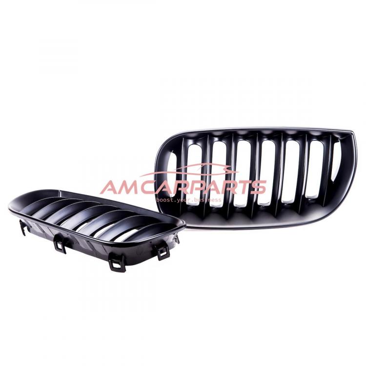 Upgrade Design Kühlergrill / Sportgrill passend für BMW X3 E83 Vor-Facelift 03-06 Matt schwarz
