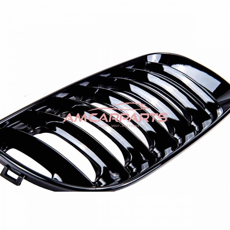 Upgrade Design Kühlergrill / Sportgrill passend für BMW X3 E83 Vor-Facelift 03-06 Hochglanz schwarz