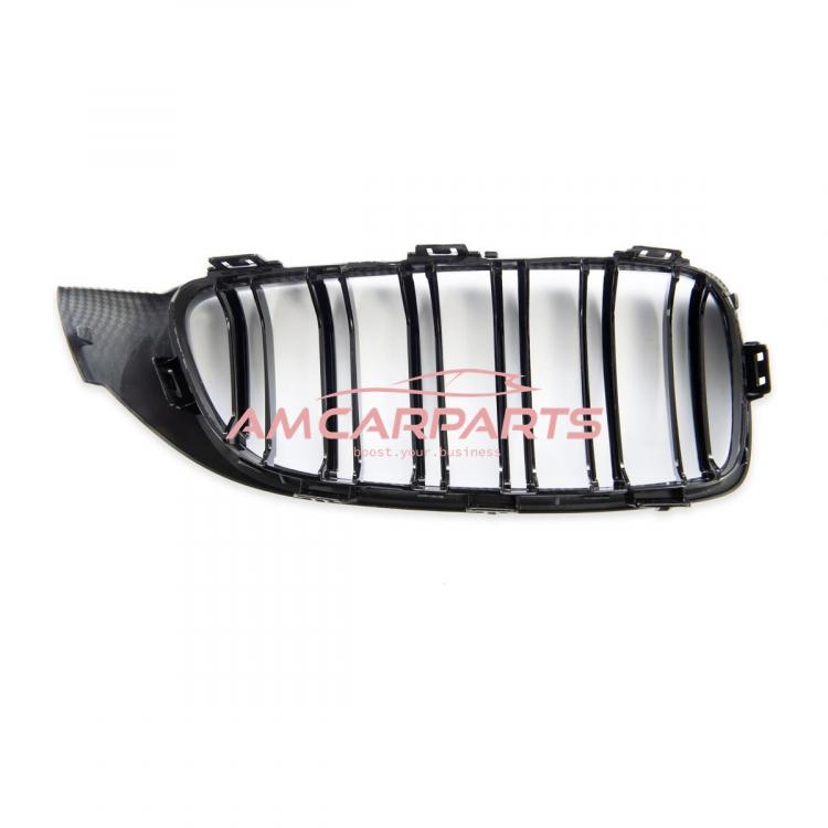 Upgrade Design Kühlergrill / Sportgrill passend für BMW 4er F32 / F33 / F36 13-21 Carbon-Optik / Hochglanz schwarz