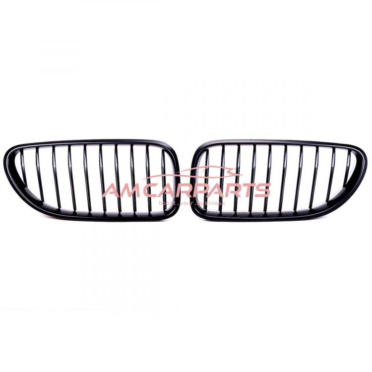 Preview: Upgrade Design Kühlergrill / Sportgrill passend für BMW 6er F12 / F13 / F06 11-18 Matt schwarz