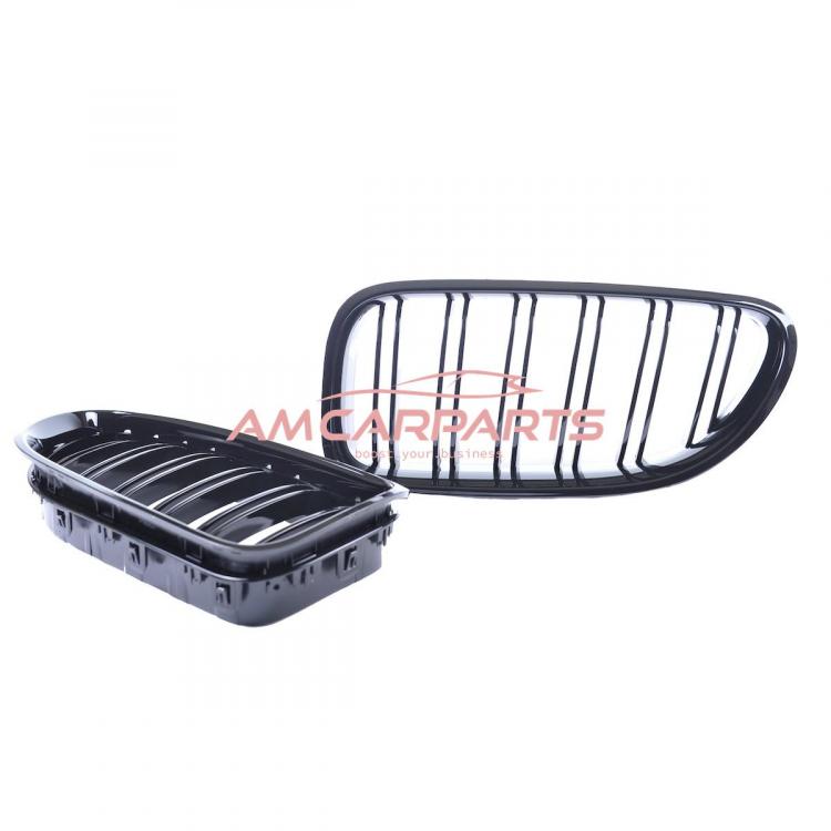 Preview: Upgrade Design Kühlergrill / Sportgrill passend für BMW 6er F12 / F13 / F06 11-18 Hochglanz schwarz