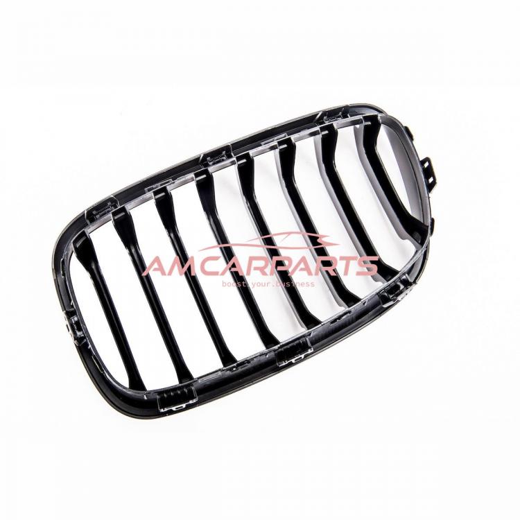 Upgrade Design Kühlergrill / Sportgrill passend für BMW 1er F20 / F21 Vor-Facelift 11-15 Matt schwarz