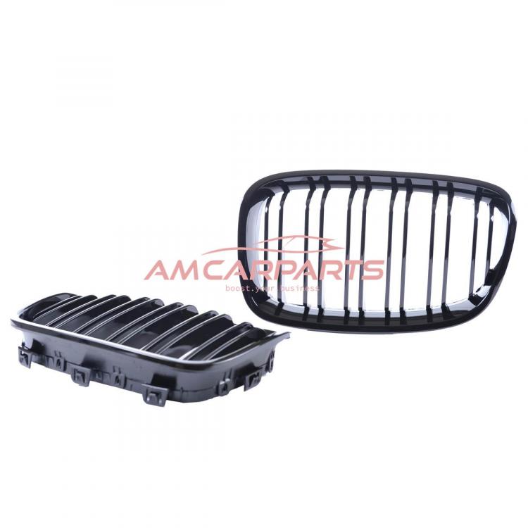 Upgrade Design Kühlergrill / Sportgrill passend für BMW 1er F20 / F21 Vor-Facelift 11-15 Hochglanz schwarz