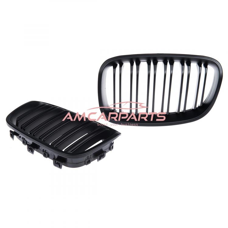 Upgrade Design Kühlergrill / Sportgrill passend für BMW 1er F20 / F21 Vor-Facelift 11-15 Matt schwarz