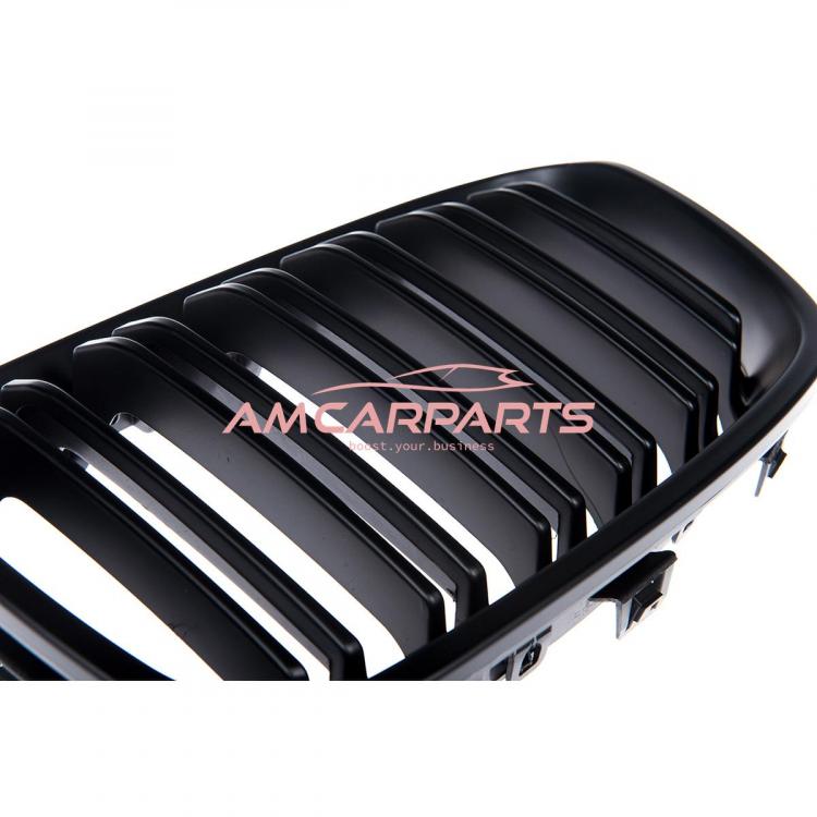 Upgrade Design Kühlergrill / Sportgrill passend für BMW 1er F20 / F21 Vor-Facelift 11-15 Matt schwarz
