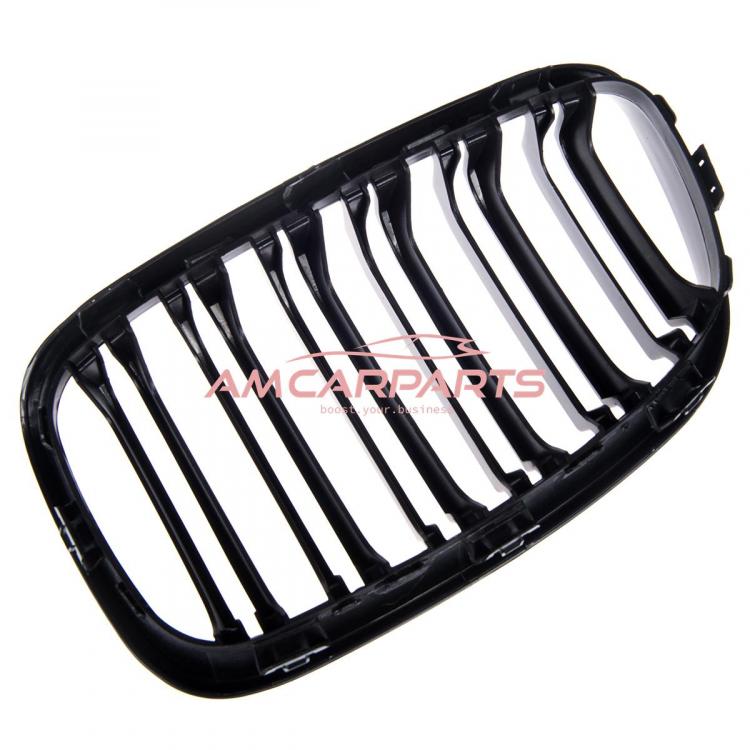 Upgrade Design Kühlergrill / Sportgrill passend für BMW 1er F20 / F21 Vor-Facelift 11-15 Matt schwarz