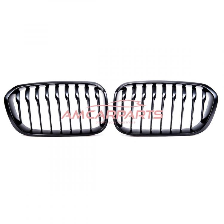 Upgrade Design Kühlergrill / Sportgrill passend für BMW 1er F20 / F21 Facelift 15-19 Matt schwarz
