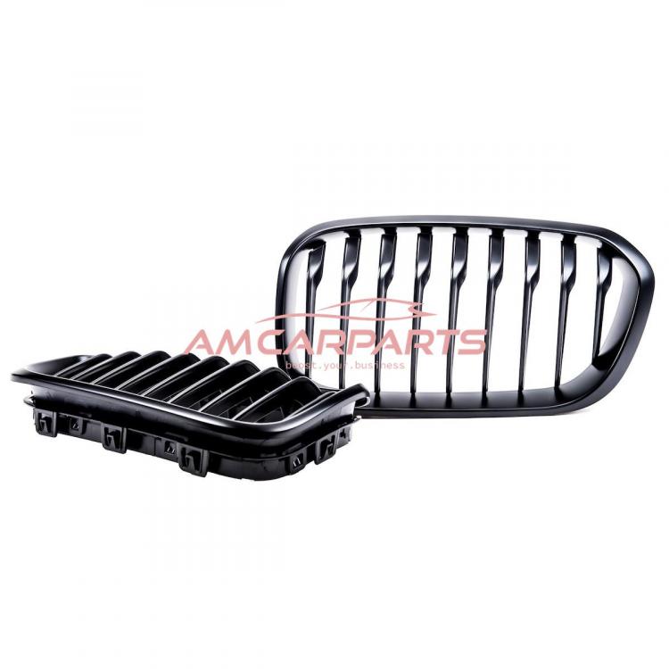 Upgrade Design Kühlergrill / Sportgrill passend für BMW 1er F20 / F21 Facelift 15-19 Matt schwarz