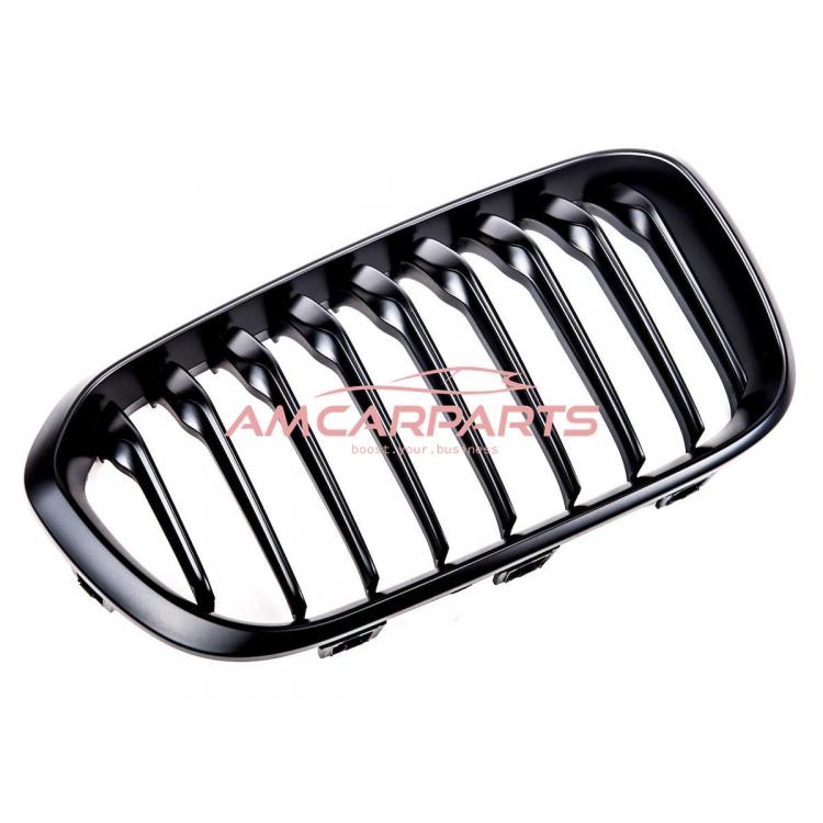 Upgrade Design Kühlergrill / Sportgrill passend für BMW 1er F20 / F21 Facelift 15-19 Matt schwarz